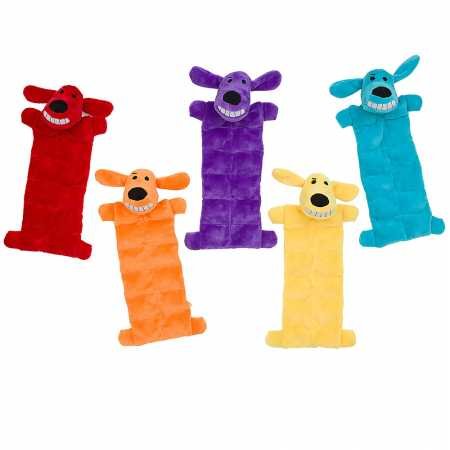 Multipet Loofa Squeaker Mat Dog Toy 12" (Assorted Colors)
