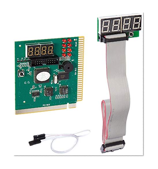 Optimal Shop 4 Digit PCI and ISA PC Computer Motherboard Analyzer Tester Diagnostic Debug POST Card External Display