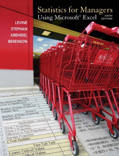 Statistics for Managers Using Microsoft Excel (Sixth Edition)