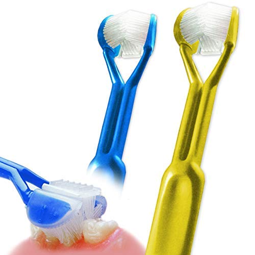 DenTrust Special Needs 3 Sided Toothbrush : Fun and Easy : Complete Teeth and Gum-Care: (1)