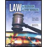 Law for Recreation & Sport Managers (5th, 10) by J, COTTEN DOYICE - JOHN, WOLOHAN [Paperback (2009)]