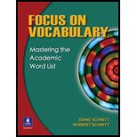 Focus on Vocabulary (05) by Schmitt, Diane - Schmitt, Norbert [Paperback (2005)]