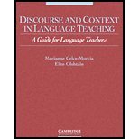 Discourse & Context in Language Teaching - A Guide for Language Teachers (00) by Celce-Murcia, Marianne - Olshtain, Elite [Paperback (2001)]