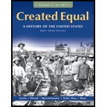 Created Equal - A History of the United States, Brief Edition, Volume 1 - to 1877 (3rd, 11) by Jones, Jacqueline A - Wood, Peter H - Borstelmann, Thomas - M [Paperback (2010)]