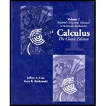 Calculus - Classic Edition Volume 1 - Student Solution Manual (91) by Swokowski, Earl W [Paperback (2000)]