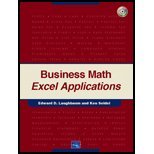 Business Math Excel Applications (05) by Laughbaum, Edward D - Seidel, Ken [Paperback (2004)]