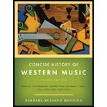 Concise History of Western Music (4th, 10) by Hanning, Barbara Russano [Hardcover (2009)]