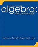 Algebra - Form & Functions Draft Edition 20 (08) by McCallum, William G [Paperback (2007)]