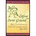 Myne Owne Ground - Race & Freedom on Virginia's Eastern Shore, 1640-1676 ((2nd,)05) by [Paperback (2004)]