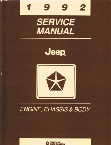 1992 Jeep Engine, Chassis & Body Service Manual, Part No. 81-370-2145