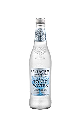 Fever-Tree Refreshingly Light Tonic Water, No Artificial Sweeteners, Flavourings or Preservatives, 16.9 Fl Oz (Pack of 8)