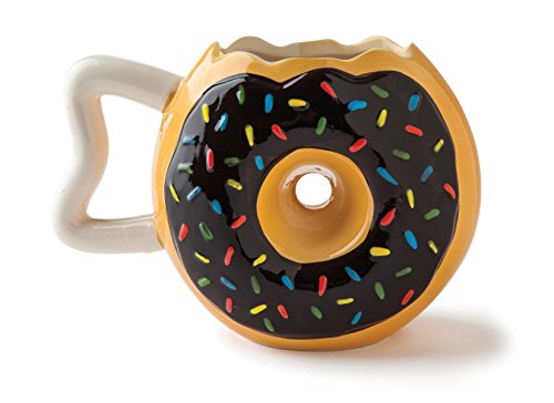Book Cover BigMouth Inc Donut Mug Coffee Cup, 1 Count (Pack of 1), White
