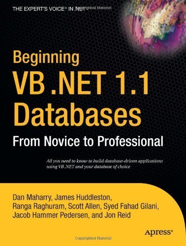 Beginning VB .NET 1.1 Databases: From Novice to Professional 1st Edition by Maharry, Dan published by Apress