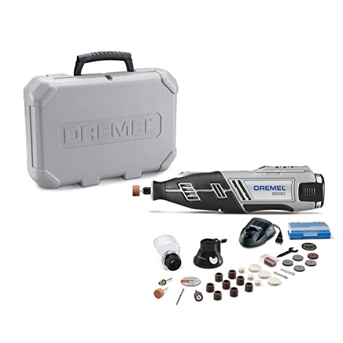 Dremel 8220-2/28 12-Volt Max Cordless Rotary Tool Kit with Battery, Carrying Case, 2 Attachments, 28 Accessories - Ideal for Maximum Performance Cutting, Sanding, Sharpening & Grinding