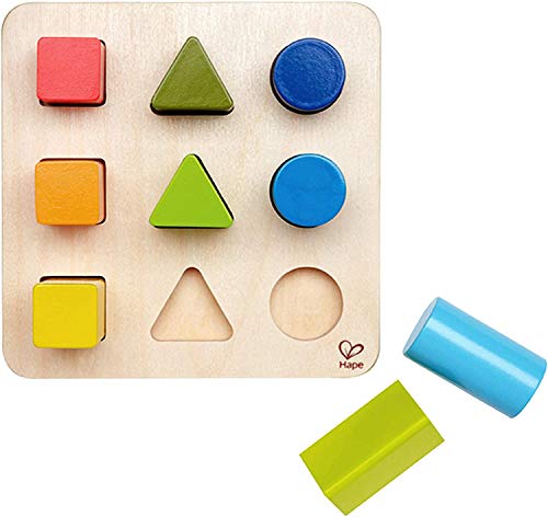 Book Cover Hape Color and Shape Wooden Block Sorter Game For Toddlers