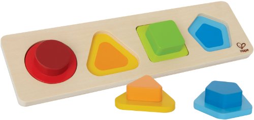 Book Cover Hape First Shapes Toddler Wooden Learning Puzzle
