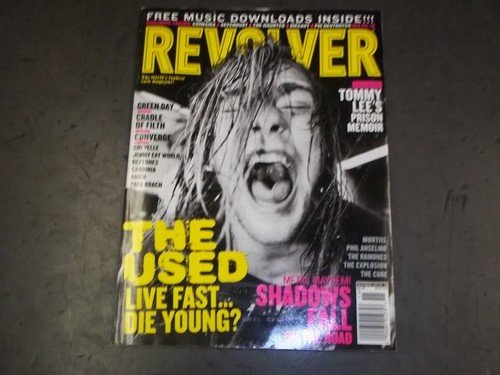 REVOLVER MAGAZINE November 2004 The Used Shadows Fall Motley Crue Green Day Cradle Of Filth Severdust Pantera Phil Anselmo Ramones The Cure Chevelle (Revolver)