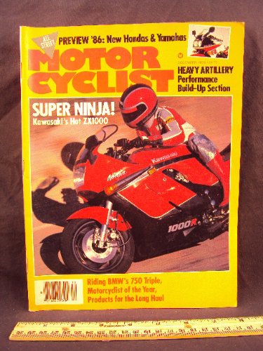 1985 85 December MOTORCYCLIST Magazine (Features: Kawaski 1000 Ninja & BMW K75 Triple)