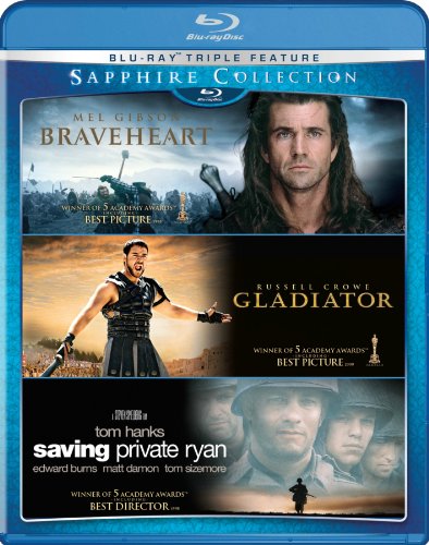 Book Cover The Sapphire Collection (Braveheart/Gladiator/Saving Private Ryan) [Blu-ray]