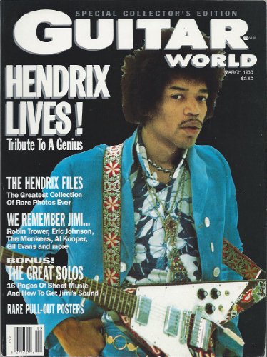 Guitar World Rock Magazine March 1988 Jimi Hendrix Special Monkees Youngbloods Eric Johnson Al Kooper Robin Trower (Guitar World Magazine)