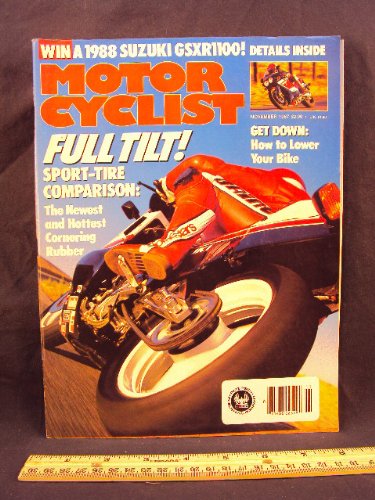1987 87 November MOTORCYCLIST Magazine (Features: Kawasaki EL250, Kawaski VN88 Vulcan SE, & Suzuki GSXR50)