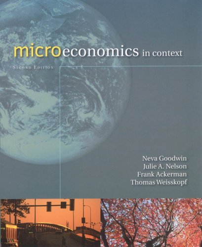 By Neva Goodwin, Julie A. Nelson, Frank Ackerman: Microeconomics in Context Second (2nd) Edition
