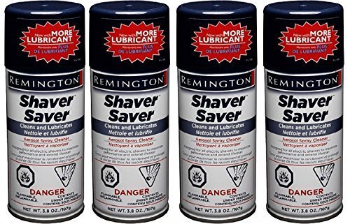 Remington Shaver Saver Lubricant & Cleaner Aerosol Spray 3.8 Ounce (Pack of 4)