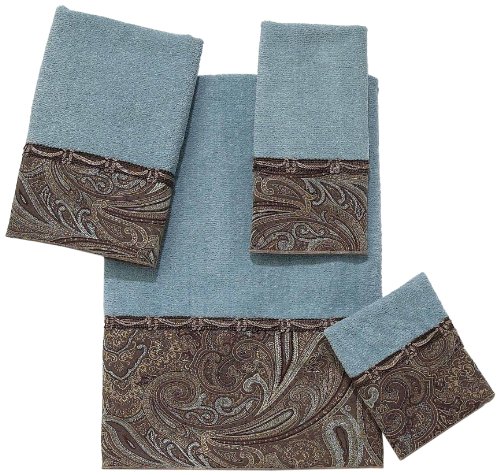 Book Cover Avanti Linens Bradford Embellished 4-Piece Decorative Towel Set Mineral