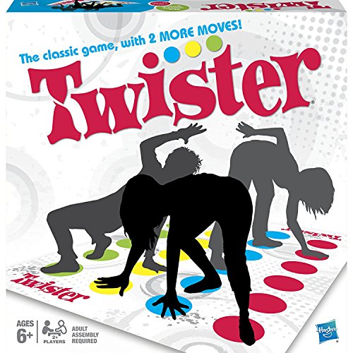 Book Cover Twister Party Classic Board Game for 2 or More Players, Indoor and Outdoor Game for Kids 6 and Up, Packaging may vary Standard Packaging