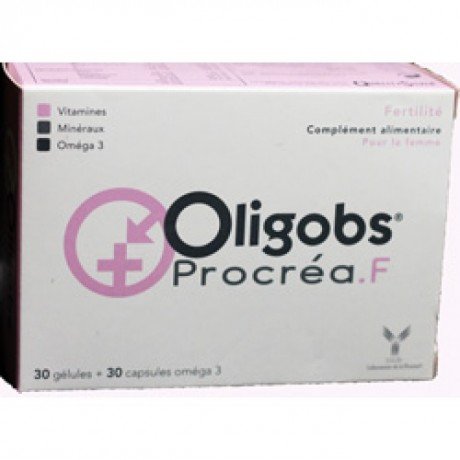 Oligobs Procréa.F 30 Gélules + 30 Capsules Oméga 3