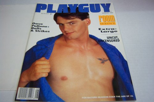 Playguy Adult Gay Adult Magazine "Room Service, Extra-large Uncut, Uncensored" August 1991