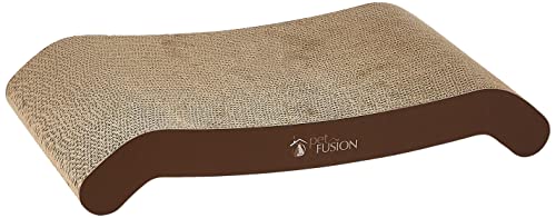 Book Cover PetFusion Cat Scratching FLIP PAD - 2 Designs in one. [Superior Cardboard & Construction, Significantly outlasts Cheaper alternatives]