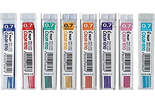 PILOT PLCR-7-SL Pack of 12 Eno Leads 0.7 mm, Blue