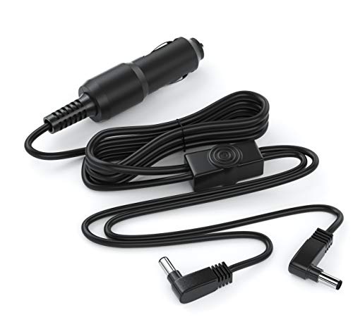 Pwr Extra Long 11 Ft (3.3 Meter) Car-Charger for Philips Portable Dvd Player Dual-Screens Dc Adapter Auto Power Supply Cord (Dual)