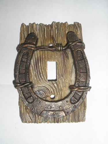 Cool Cowboy Western Horseshoe 3-d Light Switch Cover