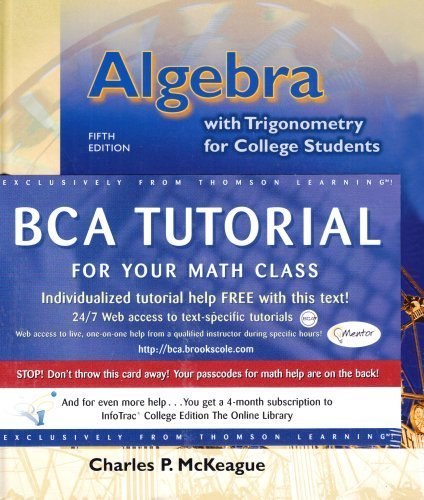 Algebra with Trigonometry for College Students (Book & CD-ROM) [Hardcover]