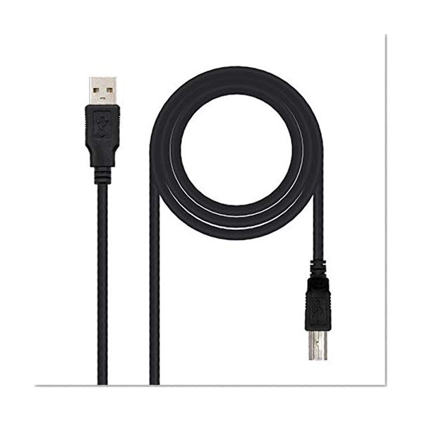 Nano Cable 10.01.0103-BK - Câble d'imprimante USB 2.0, mâle-mâle, Noir,1.8mts