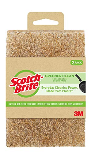Scotch-Brite Greener Clean Non-Scratch Scour Pads, 3 Count