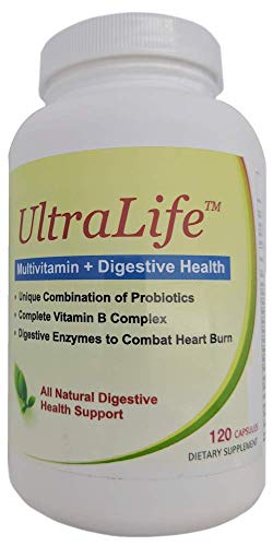 Not Your Grandmother's multivitamin! Ultralife Probiotics and Digestive Enzymes Dietary Supplement Capsules, 120 Count