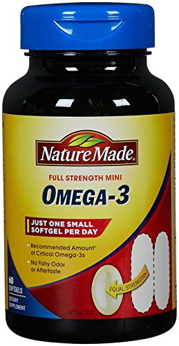 Nature Made Burp-Less Mini Omega-3††, 60 Count for Heart Health† (Packaging May Vary)