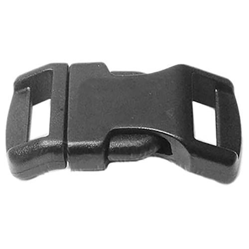 BLUECELL 60 PCS 1/2 Black Contoured Side Release Plastic Buckles by Generic