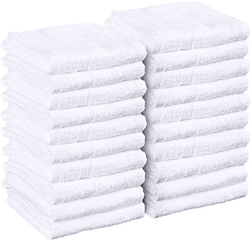 Book Cover Utopia Towels - White Salon Towels, Pack of 24 (Not Bleach Proof, 16 x 27 Inches)