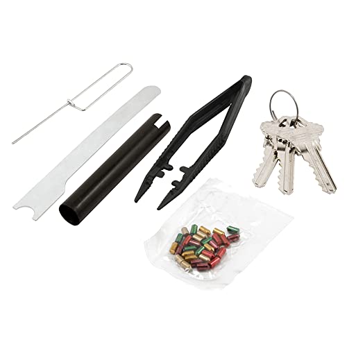 Prime-Line E 2402 Re-Keying Kit - Re-Key a Lock Kit with Pre-Cut Keys for Rekeying all your Locks to One Key, For Schlage Brand Locks, Type "C" 5-Pin Style Locks