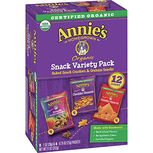 Book Cover Annie's Variety Pack, Cheddar Bunnies, Bunny Grahams, Cheddar Squares, 12 ct