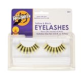 Rubies Costume Yellow and Black Eyelashes and Adhesive