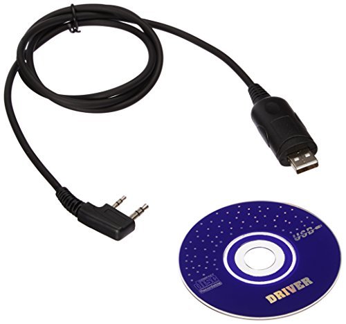 Book Cover Baofeng USB Programming Cable for Baofeng Two way Radio UV-5R, BF-888S,BF-F8+ With Driver CD