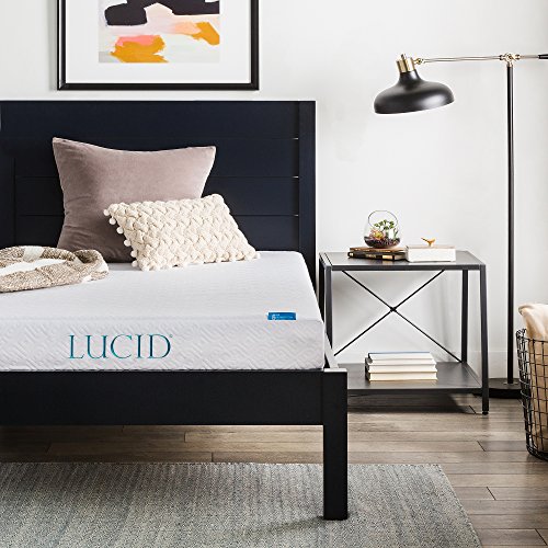 Book Cover LUCID 6 Inch Gel Infused Memory Foam Mattress - Firm Feel - Perfect for Children - CertiPUR-US Certified - 10 Year warranty - Full