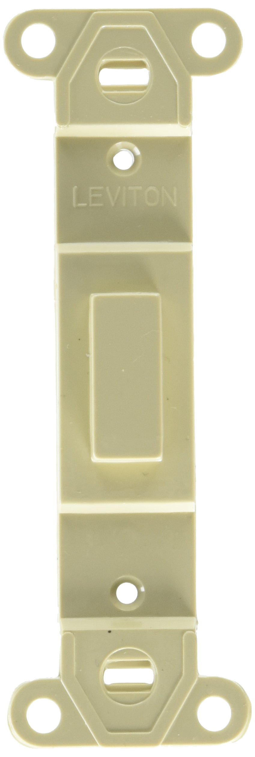 Leviton 80700-I Toggle Plastic Adapter Plate, Blank Toggle No Hole, 5-Pack, Ivory Ivory 5 Pack