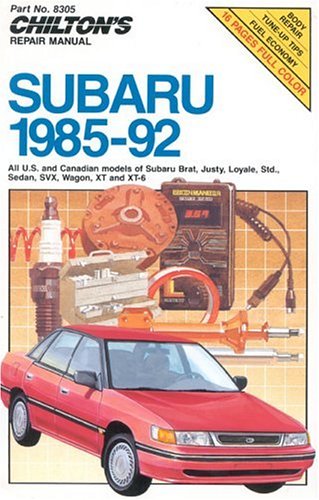 Subaru, 1985-92 (Chilton's Repair Manuals)