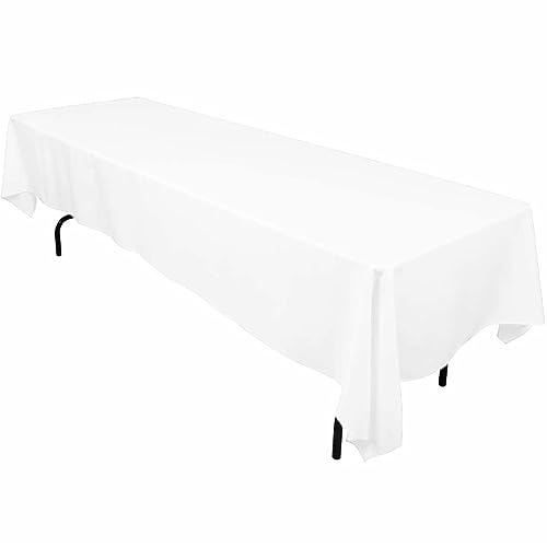 LTC LINENS 60126-010101 Tablecloth, 60 x 126 in, White